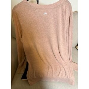 ALO Yoga Long Sleeve Tee in Dusty Rose